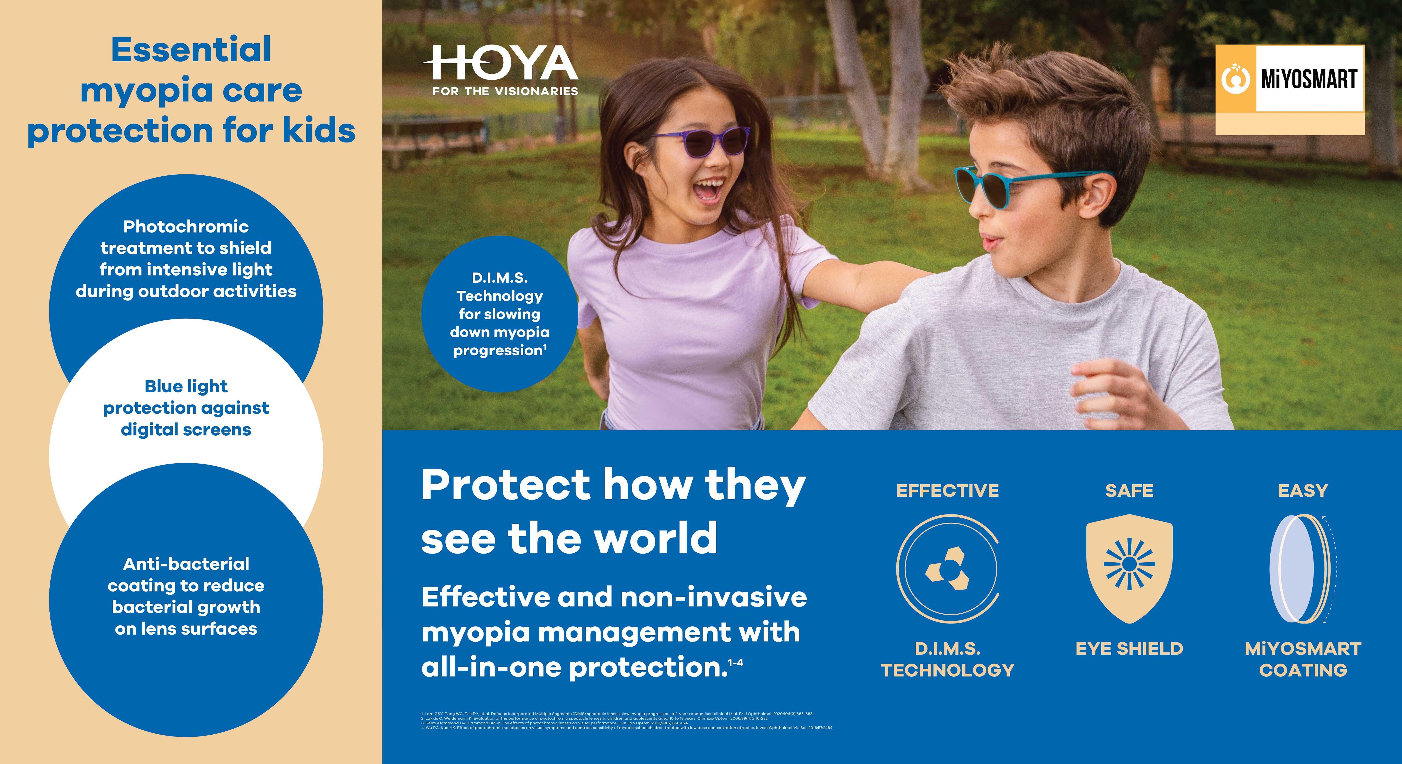 MiYOSMART myopia management lenses by HOYA