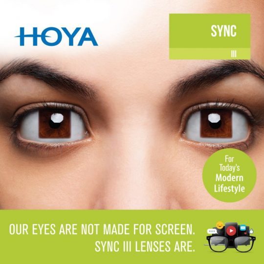 Sync III Lenses Are Made For Screen by Hoya
