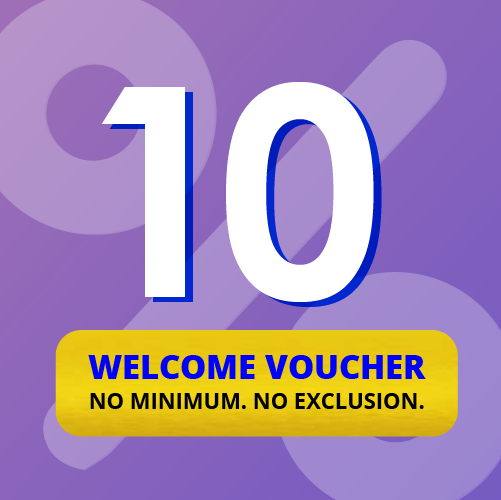 We welcome you with a 10% off on your first online